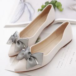 2 pairs Spring new fashion shallow soft bottom soft pointed toe ladies flat shoes