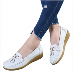 4 pairs Ladies Non Slip Soft Loafers 