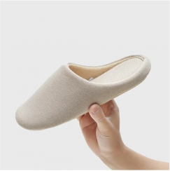 2 pairs Soft Bottom Warm Breathable Cotton Slippers