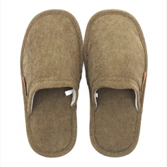 6 pairs Ladies Corduroy Home Slippers