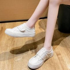 6 pairs Outdoor Walking Breathable Trending White Casual Canvas Shoe